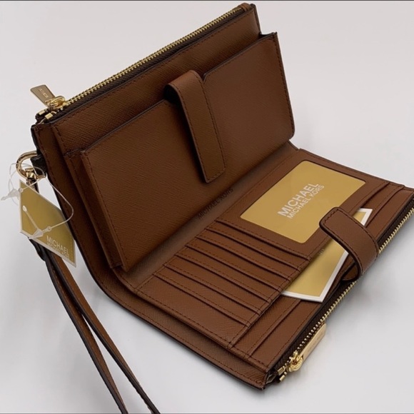 MICHAEL KORS LG X CHAIN SHOULDER TOTE & WALLET-WRISTLET-PHONE CASE 2 pieces SET - Picture 10 of 16